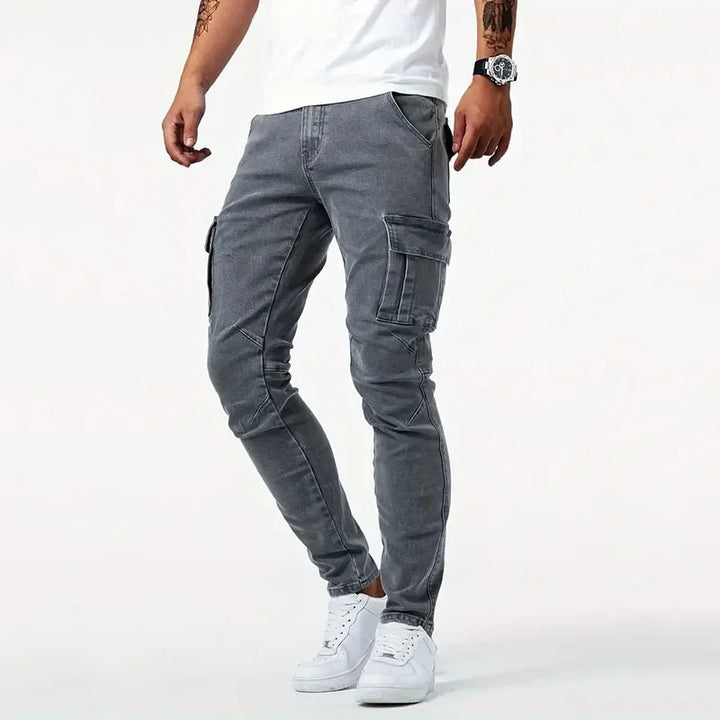 Korean Style Softener Skinny Ankle-Length Jeans for Men's Streetwear 2024 Spring, Male Fashion Pencil Pants