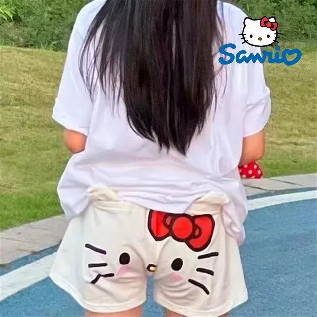 Sanrio Hello Kitty Pajamas – Flannel Cartoon Home Pants