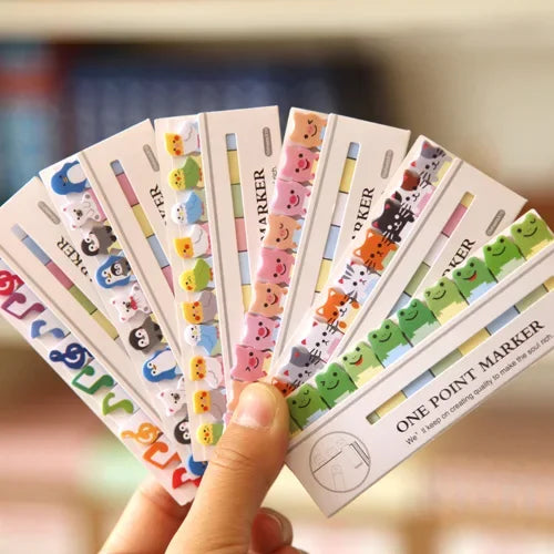 Cartoon Animal Mini Sticky Notes Set