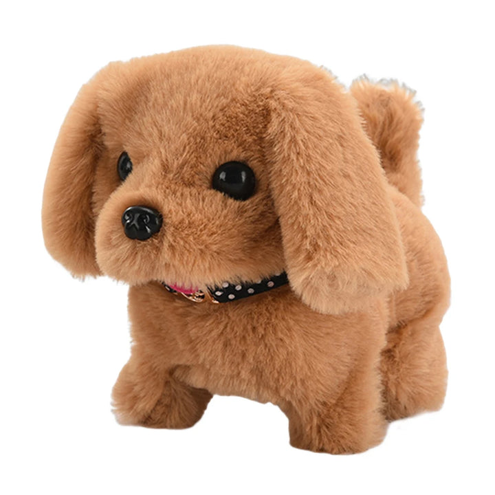 Interactive Plush Puppy Toy – Remote Control Walking & Barking