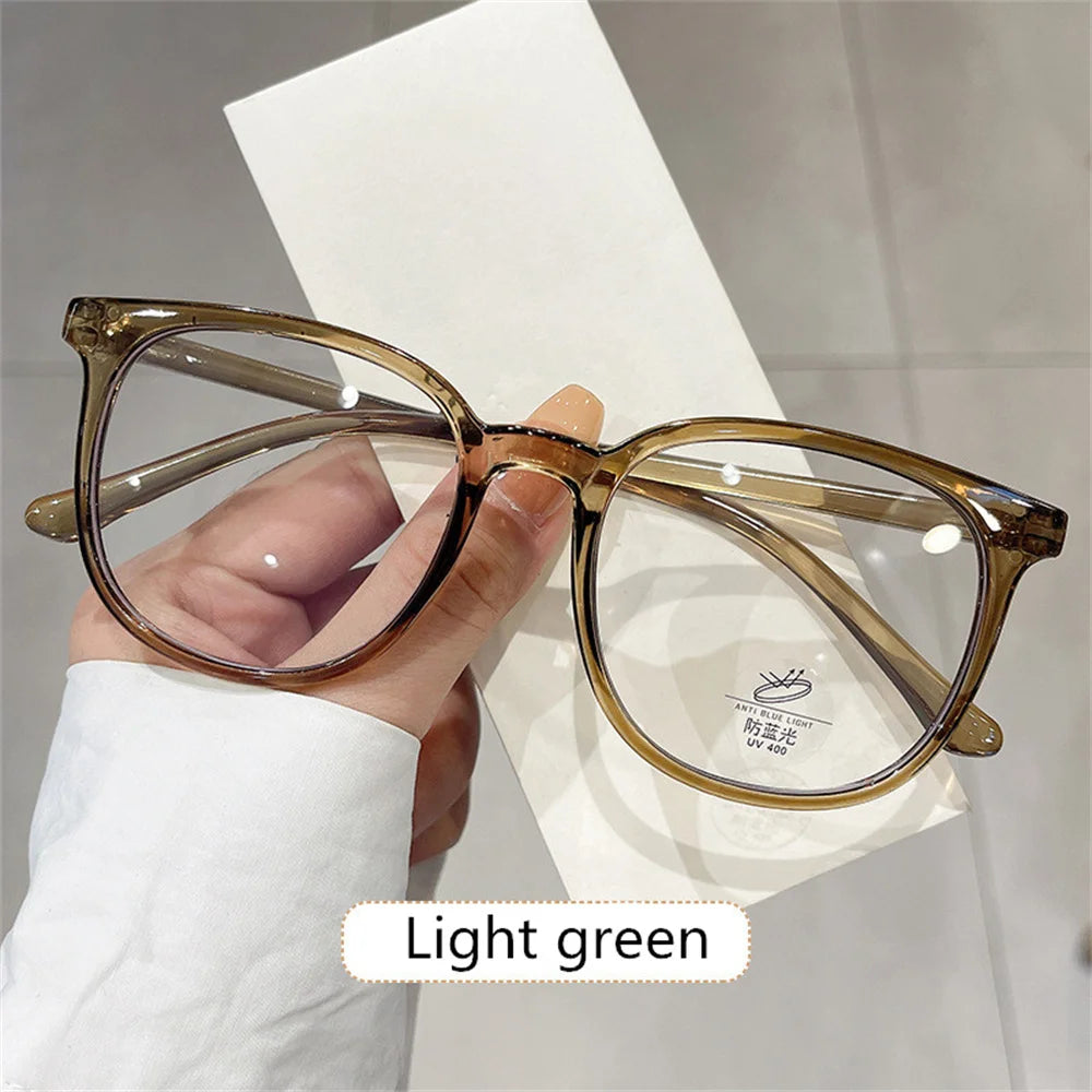 New Fashion Glasses for Women Retro Transparent Glasses Anti Blue Light Eyeglass Frame Luxury Brand Design Four Seasons Spectac