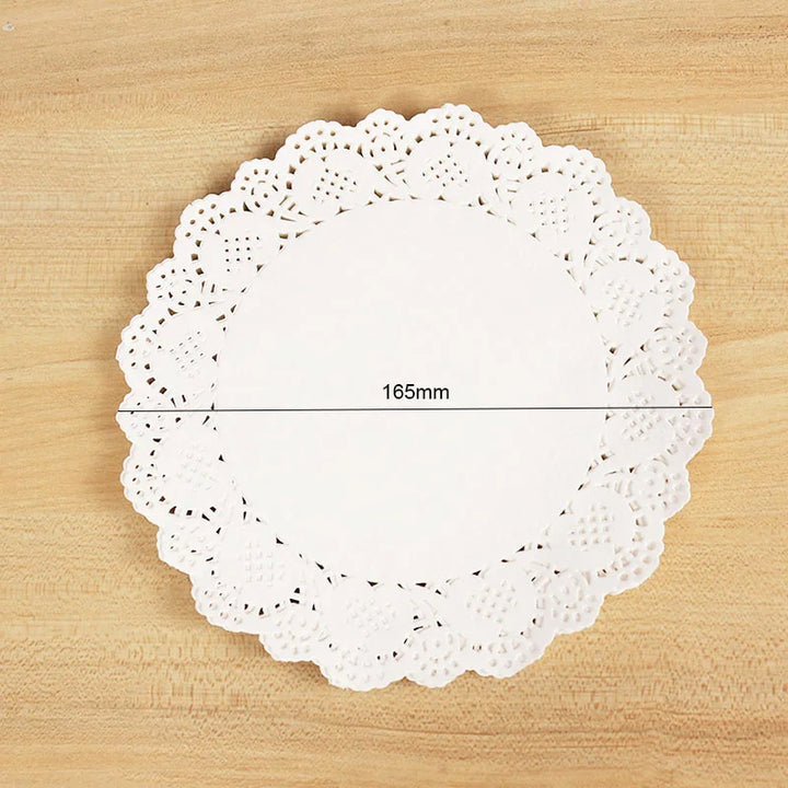 100pcs White Lace Coaster Doilies - Wedding & DIY Decor