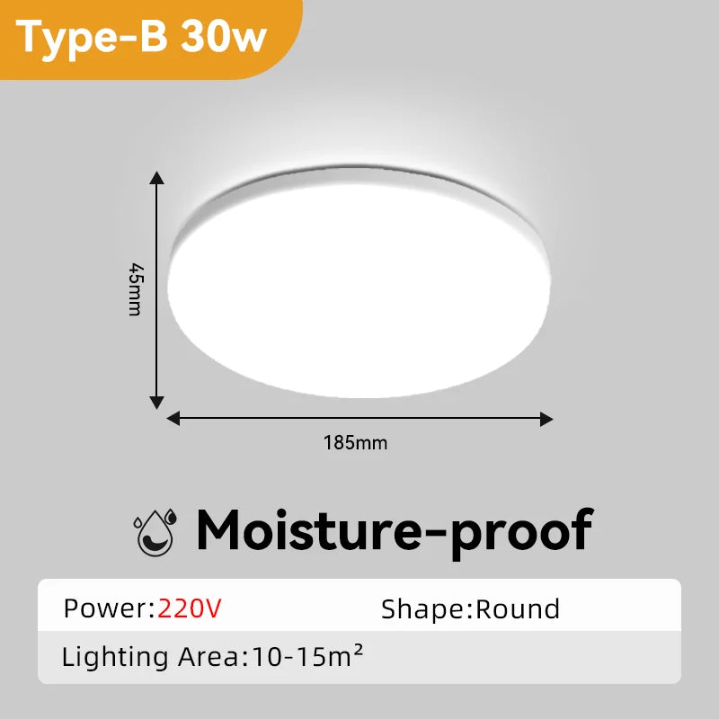 Modern Led Ceiling Lamp Ceiling Light Fixture Waterproof Bathroom Lights For Kitchen Bedroom Living Room Indoor Lighting 85-220V