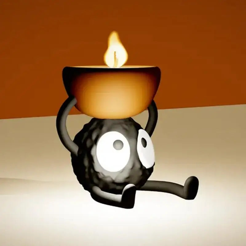 Cartoon Briquette Tea Light Holders – 3D Printed Candlestick