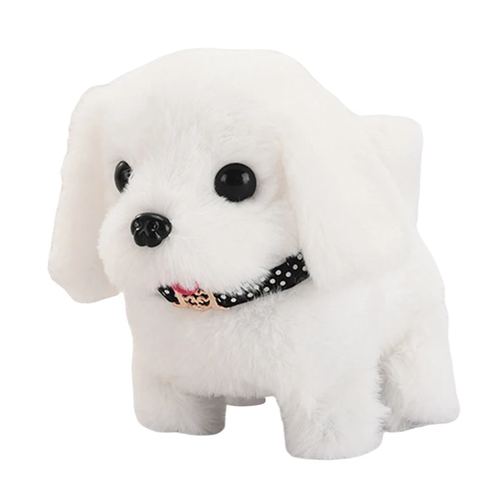 Interactive Plush Puppy Toy – Remote Control Walking & Barking