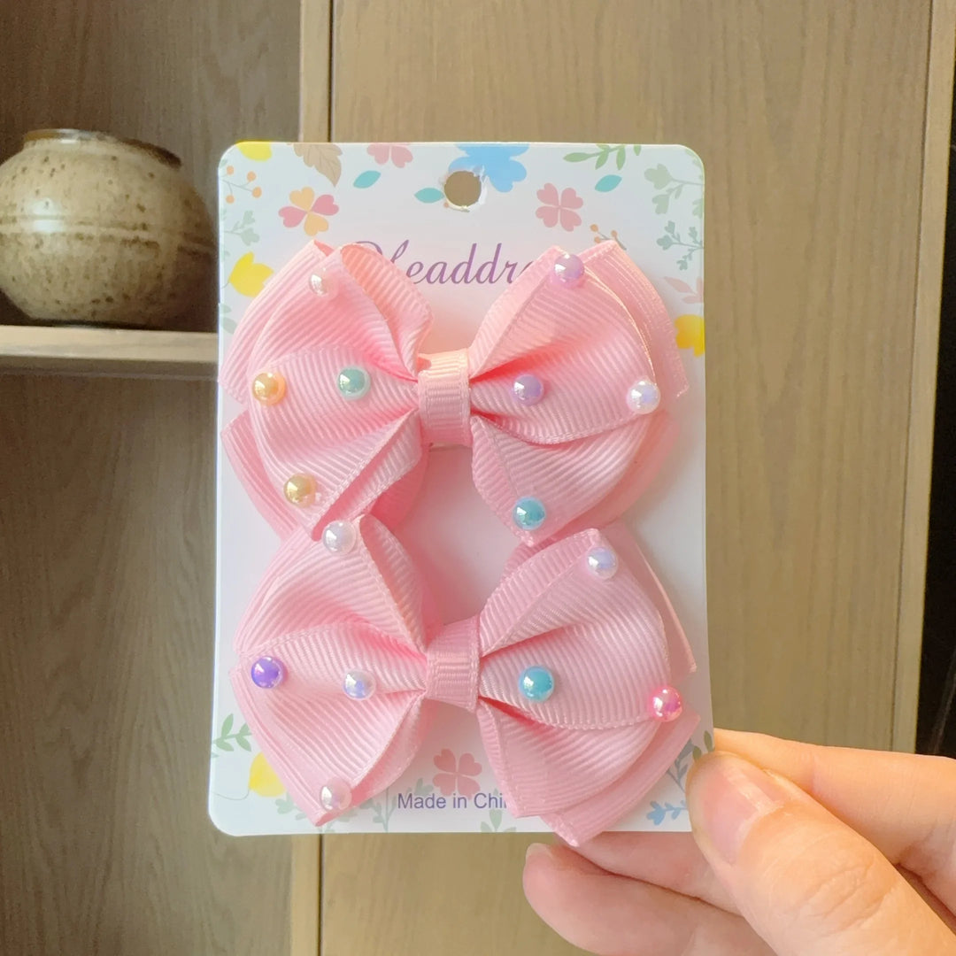 Baby Hair Bows – Ribbon Bowknot Clips