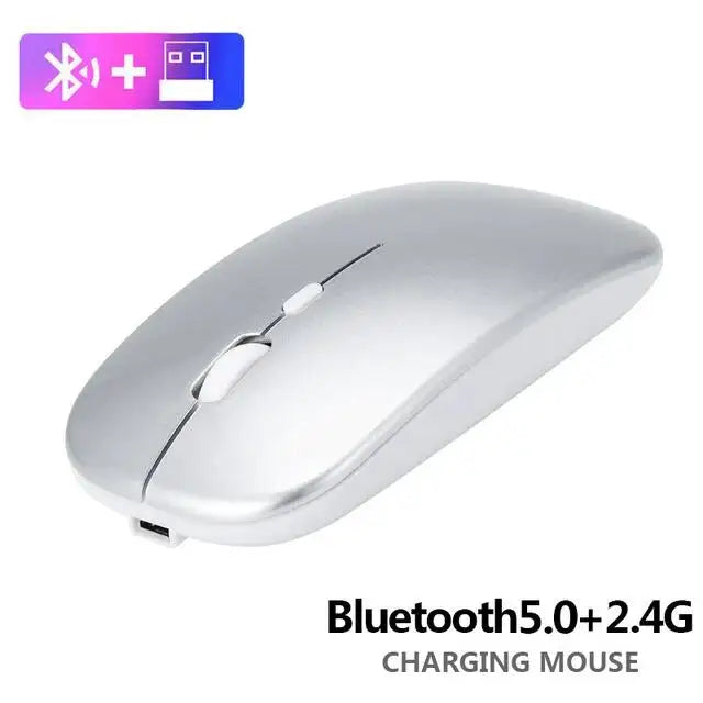 New Bluetooth Wireless Mouse USB Optical Rechargeable Mouse for Computer Laptop PC Macbook Gaming Mouse Gamer 2.4GHz 1600DPI