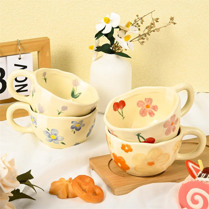 Korean Style Irregular Ceramic Mug