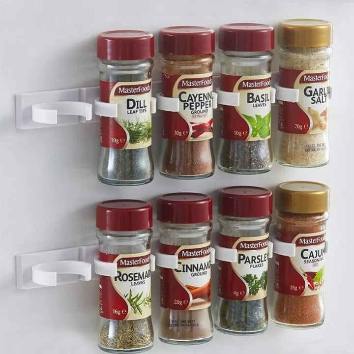 Kitchen Jar Rack – Wall-Mounted Spice Holder