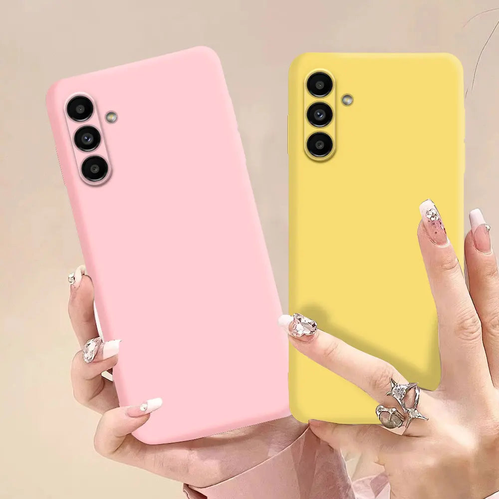 Original Solid Silicone Phone Case For Samsung Galaxy A55 A35 A25 A15 A05 A05S A04 A04S A04E A14 A24 A34 A54 5G Cover Cases