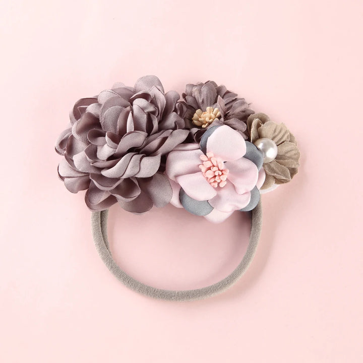 Baby Girl Headband – Elastic Floral Headwear