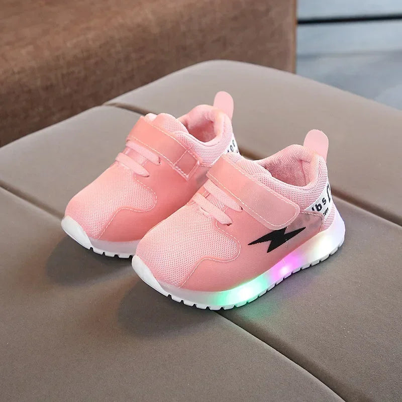 Kid Tennis 2023 Spring And Autumn Children LED Sneakers Boys Glowing Shoes kids Baby Girls Toddler Shoes with Light Up Luminous