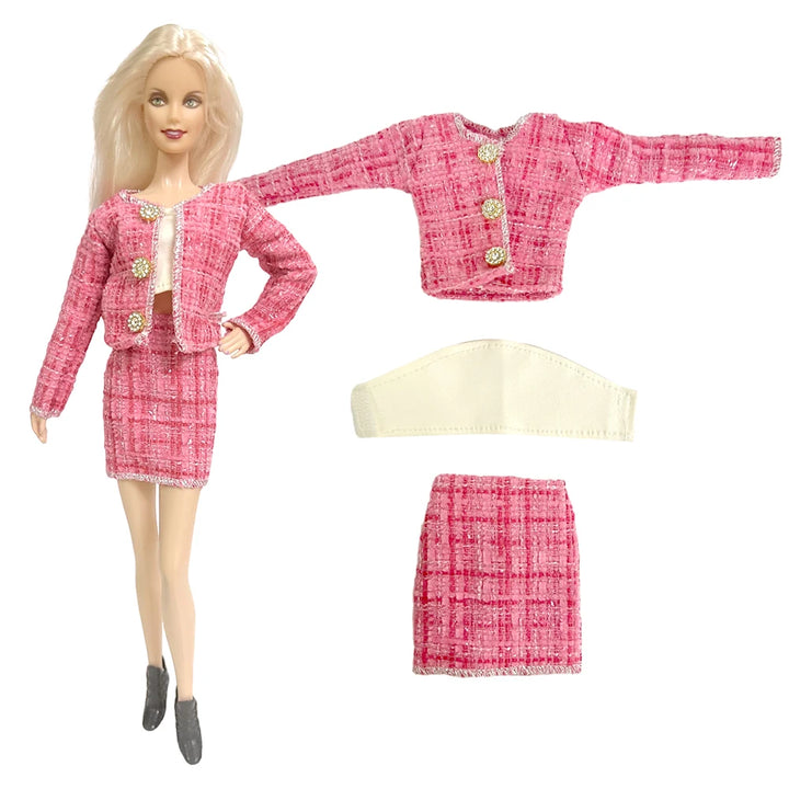 Fashion Skirt Set for 1/6 Doll – Casual Dollhouse Outfit