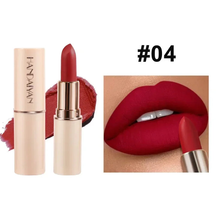 Deep Red Matte Lipstick – Waterproof Cosmetics