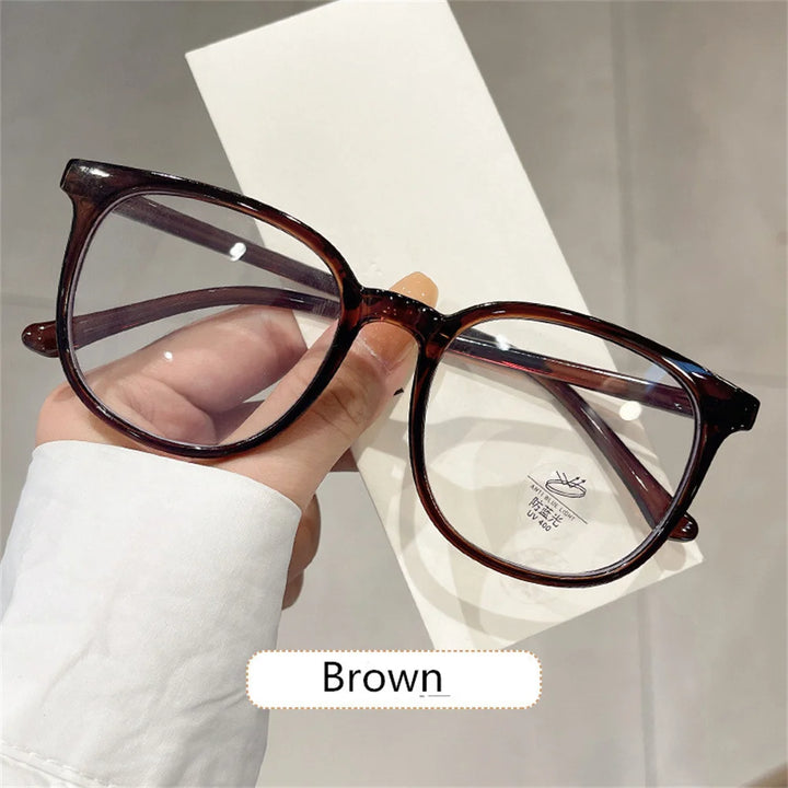 New Fashion Glasses for Women Retro Transparent Glasses Anti Blue Light Eyeglass Frame Luxury Brand Design Four Seasons Spectac