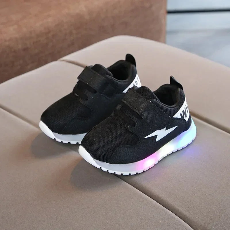 Kid Tennis 2023 Spring And Autumn Children LED Sneakers Boys Glowing Shoes kids Baby Girls Toddler Shoes with Light Up Luminous