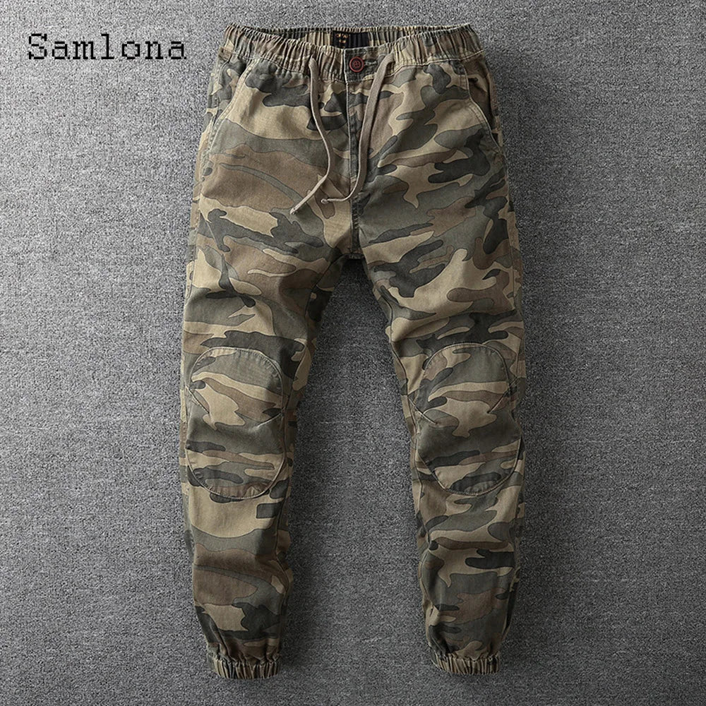 American Style Cargo Pants – Men's Elastic Waist Camo