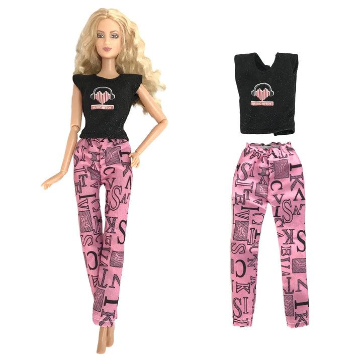 Fashion Skirt Set for 1/6 Doll – Casual Dollhouse Outfit