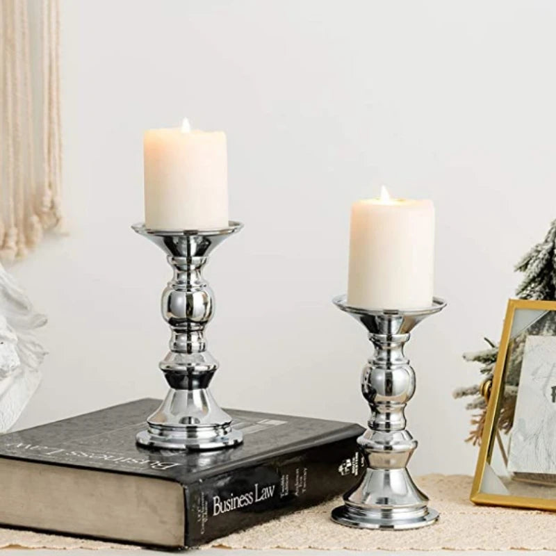 Golden Candle Holders – Elegant Metal Stand for Events