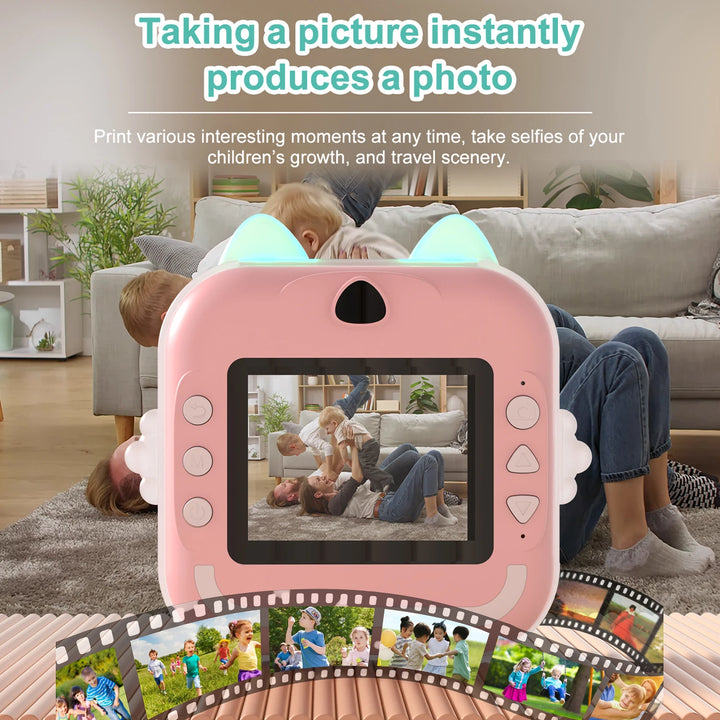 Kids HD Instant Print Camera – Photo & Video with 32GB Card