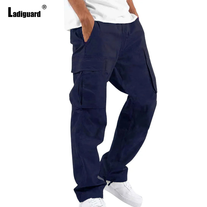 Plus Size Cargo Pants – Multi-Pockets Outdoor Sweatpants