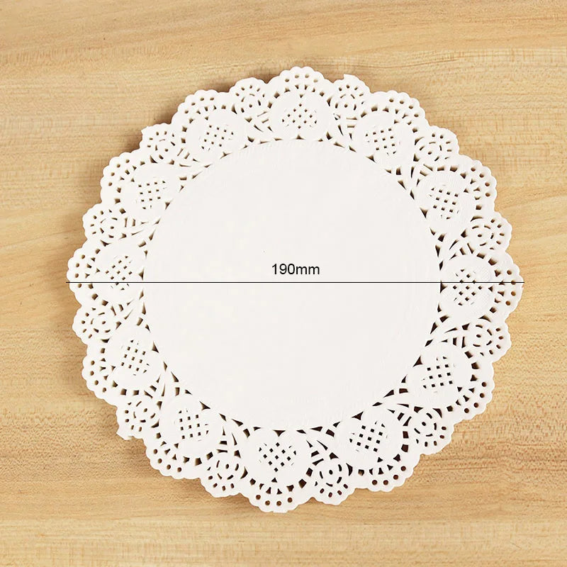 100pcs White Lace Coaster Doilies - Wedding & DIY Decor