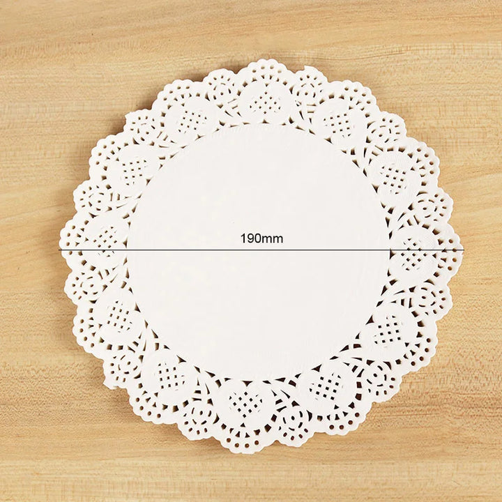 100pcs White Lace Coaster Doilies - Wedding & DIY Decor