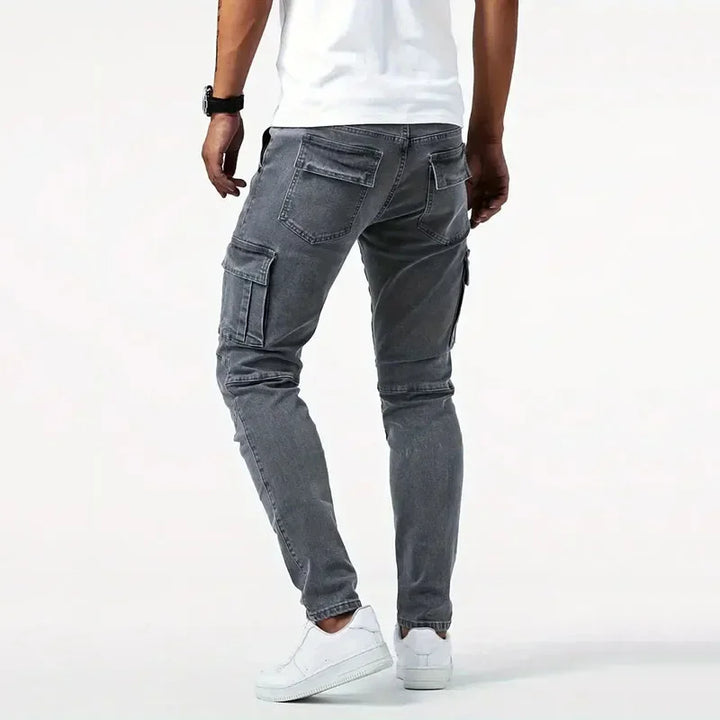 Korean Style Softener Skinny Ankle-Length Jeans for Men's Streetwear 2024 Spring, Male Fashion Pencil Pants