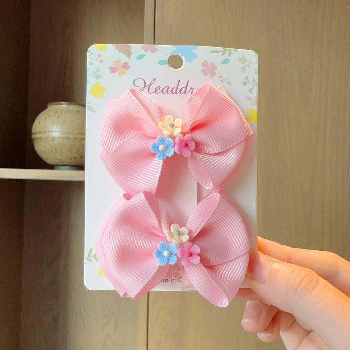 Baby Hair Bows – Ribbon Bowknot Clips