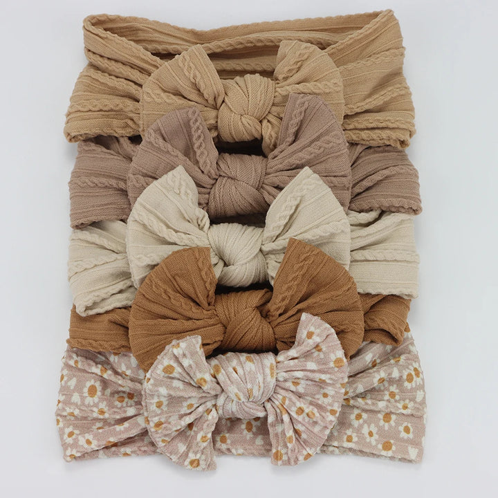 Baby Bows Headbands – Elastic Knit