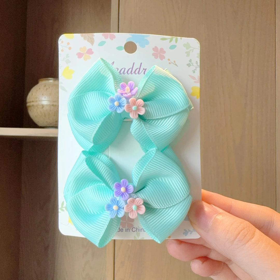 Baby Hair Bows – Ribbon Bowknot Clips