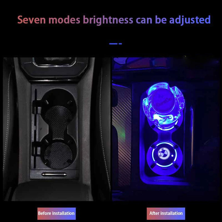 LED Luminous Car Cup Holder Coasters