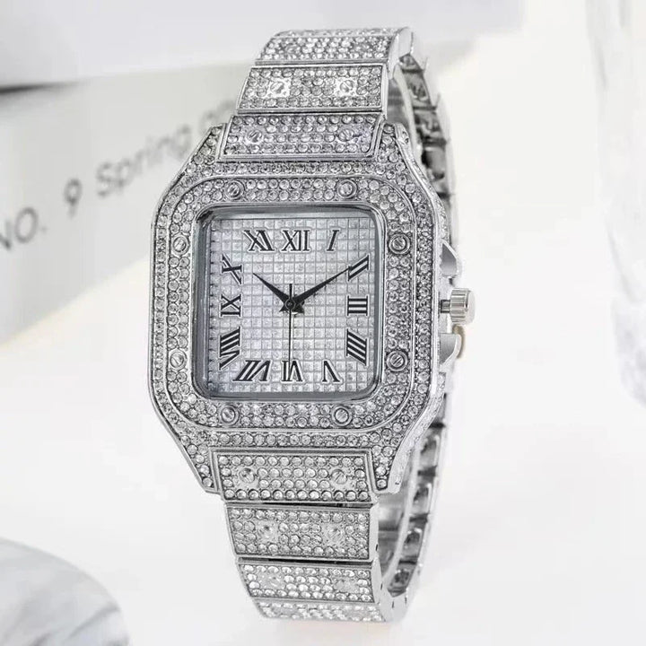 Fashion Mens Dainty Stainless Steel Watches Luxury Silver Quartz Wristwatch Men Business Casual Watch