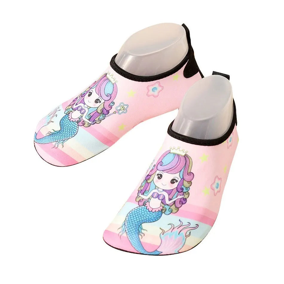 Children Beach Shoes Baby Soft Floor Indoor Slipper Snorkeling Swim Socks Boys And Girls Anti-Slip Home Barefoot Kids Slippers