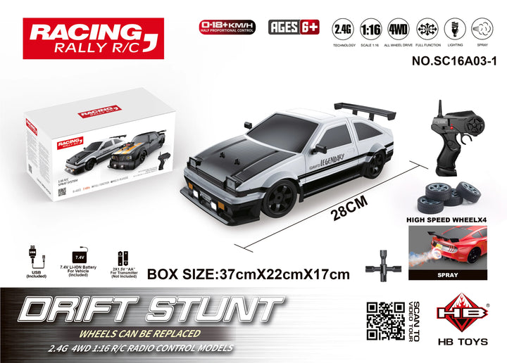 AE86 1:16 RC Drift Car