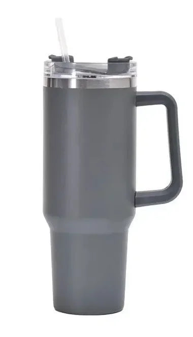 Water Bottle Insulated Tumbler with Handle Straw Double Wall Thermal Iced Travel Cup Car Thermos Mug Perfect Gift