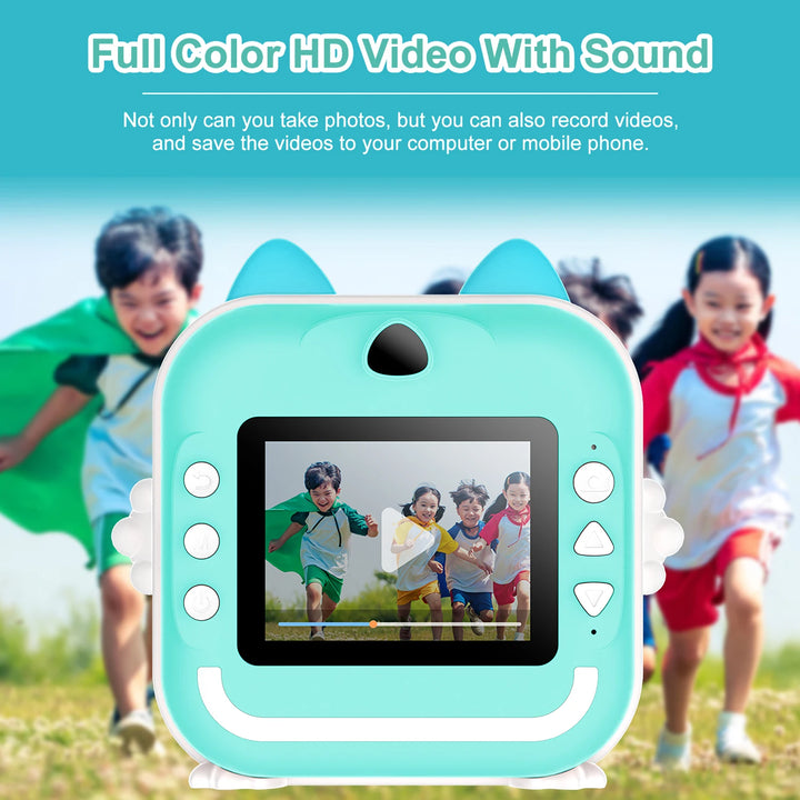 Kids HD Instant Print Camera – Photo & Video with 32GB Card