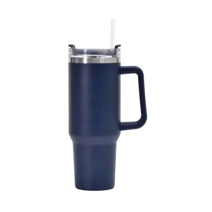 Water Bottle Insulated Tumbler with Handle Straw Double Wall Thermal Iced Travel Cup Car Thermos Mug Perfect Gift