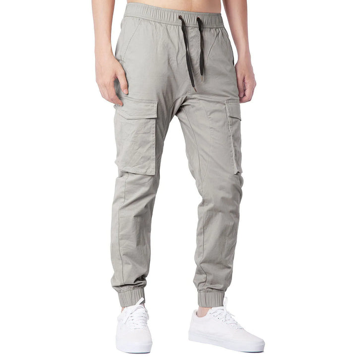 Color Mens Wide Leg Sweatpants Drawstring Pants Home Outdoor Breathable Cargo Pants Straight Casual Fashion Drawstring Trousers