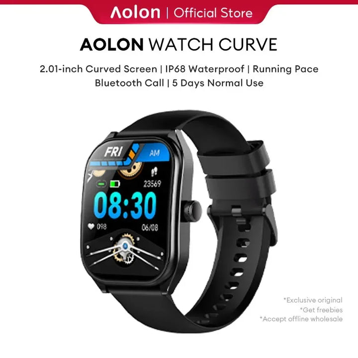 Aolon Smartwatch – Curved Screen Waterproof