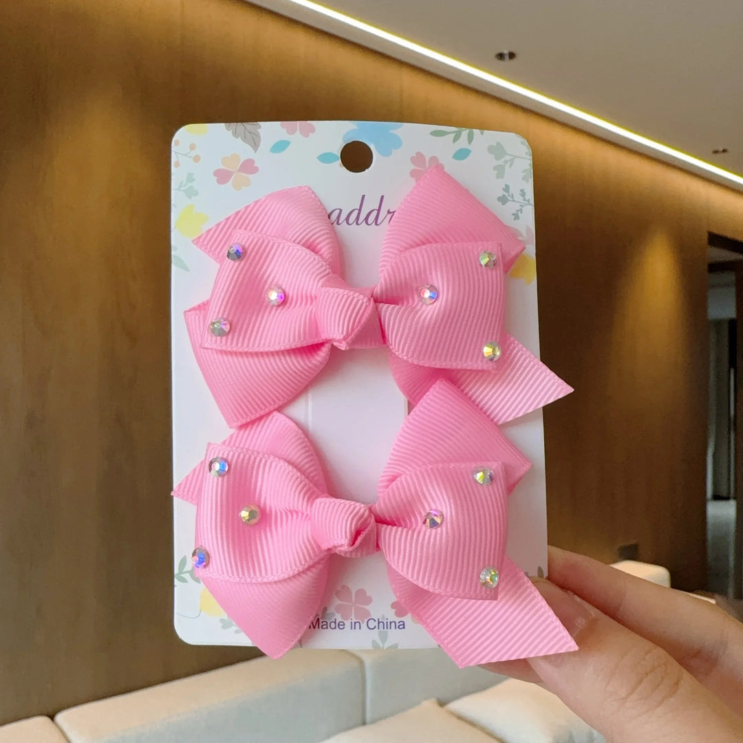 Baby Hair Bows – Ribbon Bowknot Clips