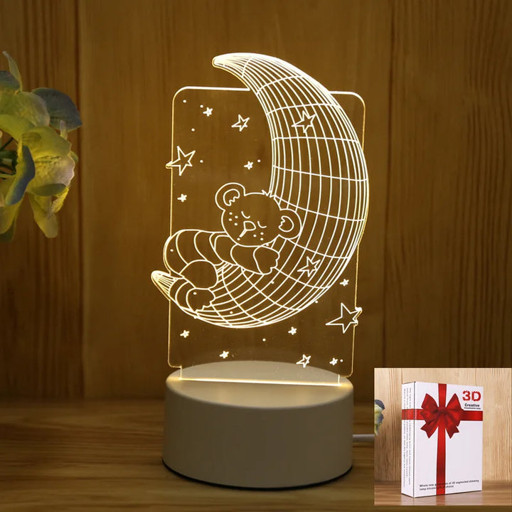 USB Acrylic Night Lights – Xmas Decor