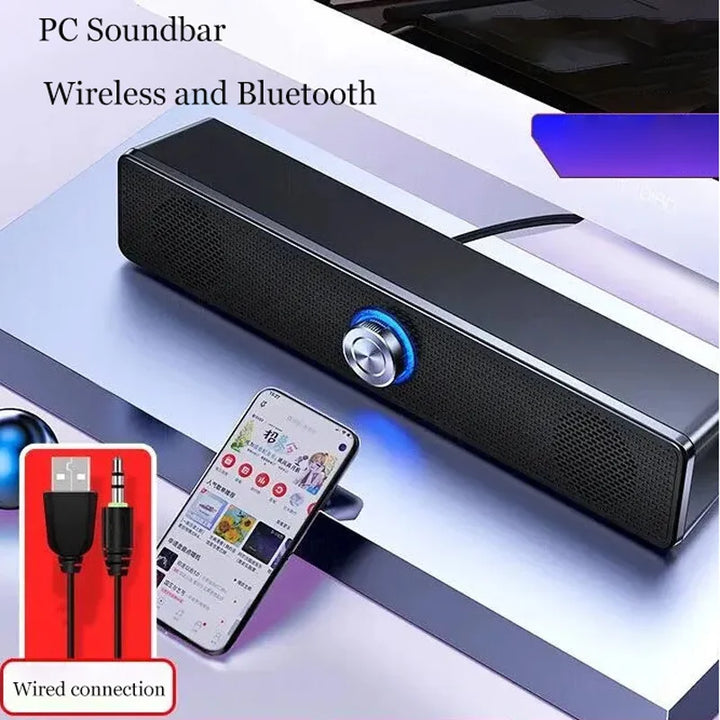 Bluetooth 4D Surround Speaker Home Theater Sound System Computer Soundbar For TV Subwoofer Wired Stereo Strong Bass