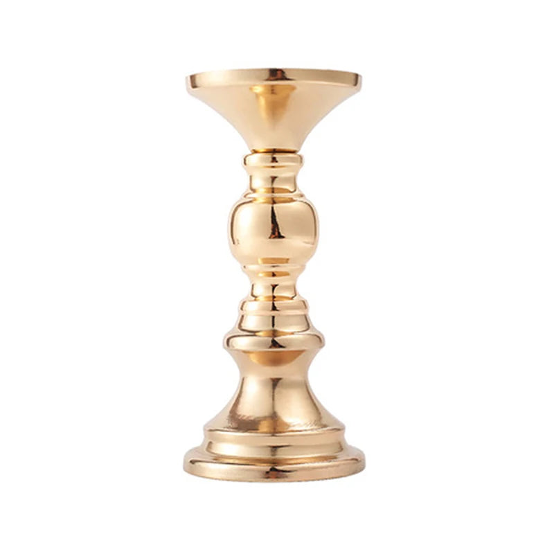 Golden Candle Holders – Elegant Metal Stand for Events