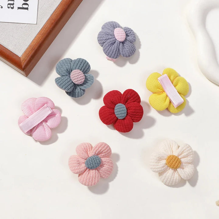 Children's Flower Hair Clip Set