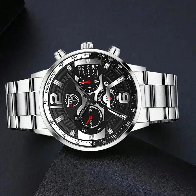 DEYROS Fashion Watch Set – Men's Calendar