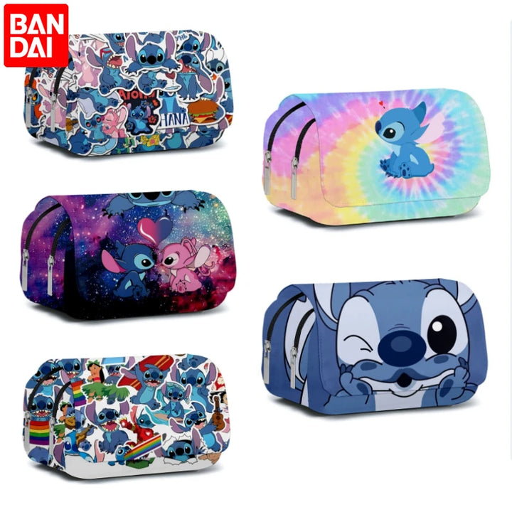 BANDAI Stitch Pen Bag – Large Capacity