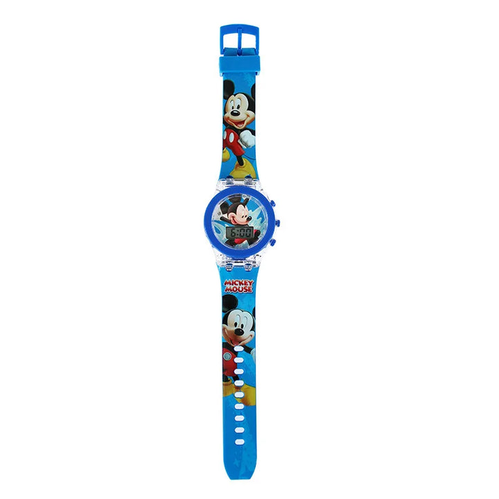 Flash Light Spiderman Kids Watch - Cartoon Character Timepiece