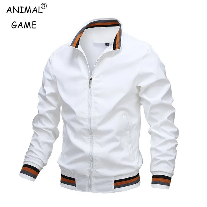 Men's Stand Collar Jacket – Waterproof Windbreaker