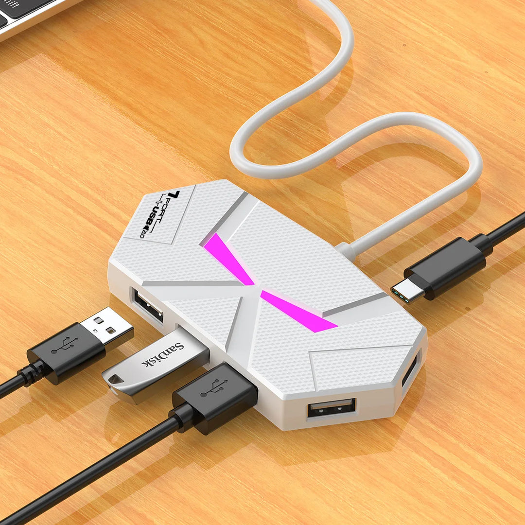 7-Port USB 2.0 Hub Splitter